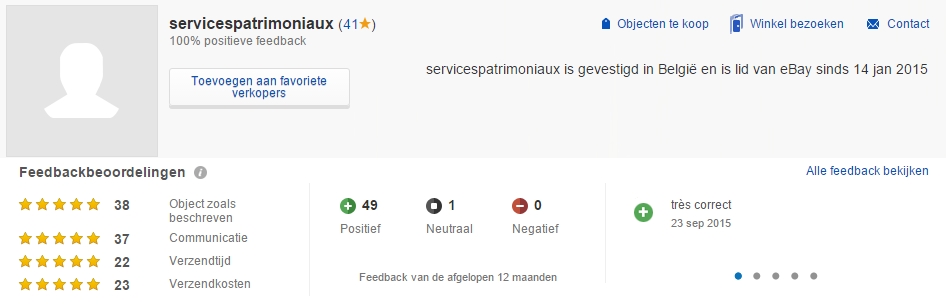 Belgische overheid op eBay
