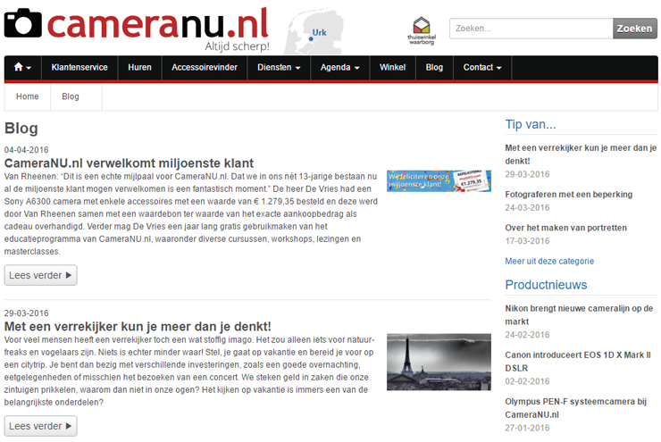 CameraNu.nl blog
