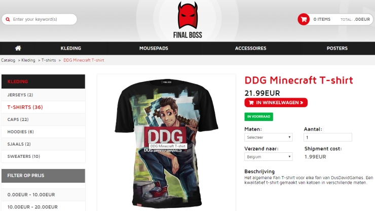 DDG Minecraft shirt